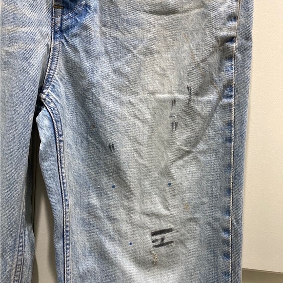 Everlane The 90’s Way High Jean Paint Splatter No Stretch Denim Jeans Size 29 - Picture 5 of 14